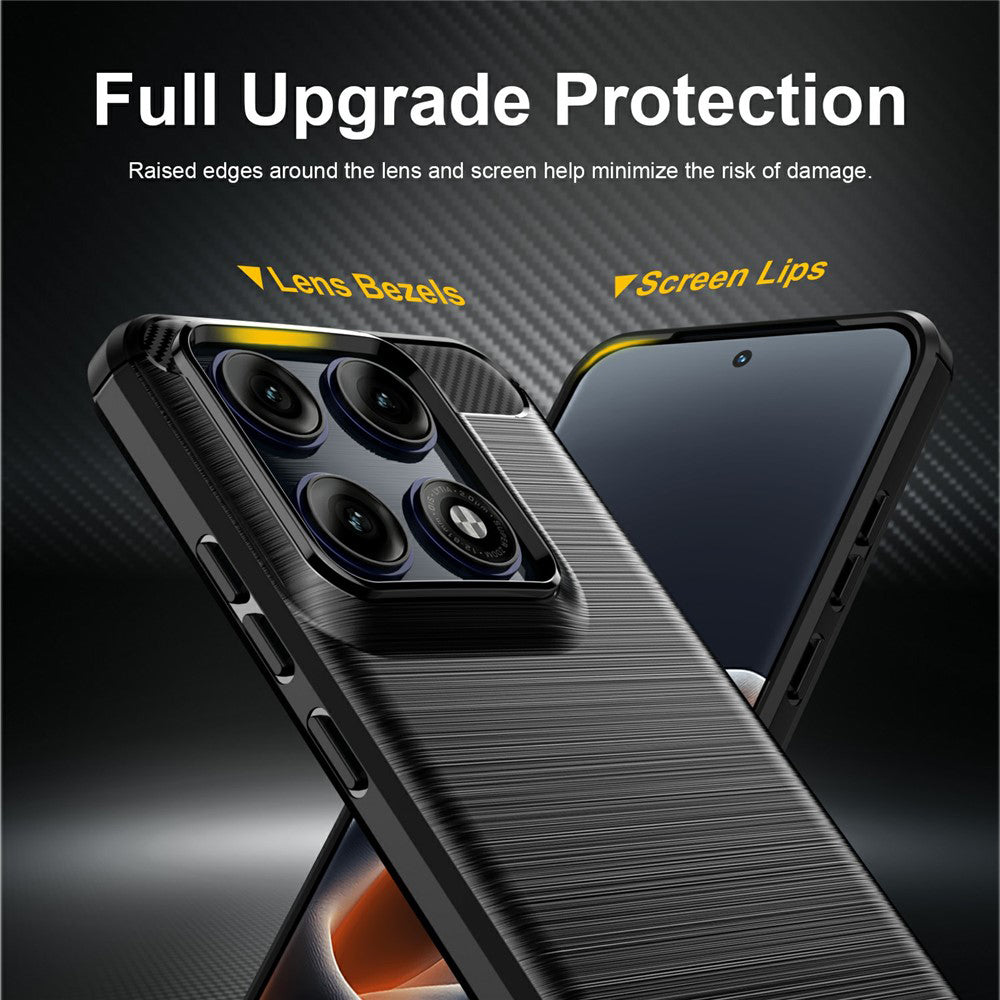 Pouzdro pro Motorola Edge 70 Pro, Techsuit, Carbon, Černé