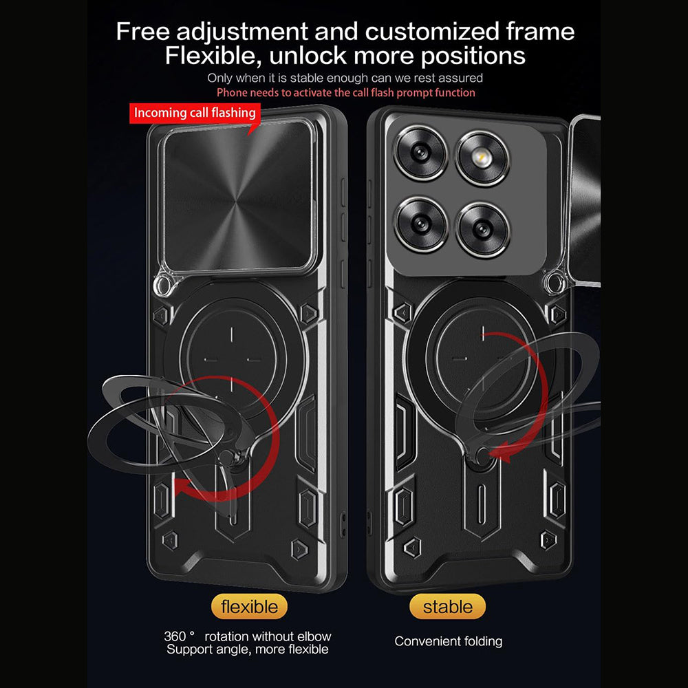 Case for Motorola Edge 70, Techsuit, CamGuard Pro, Black