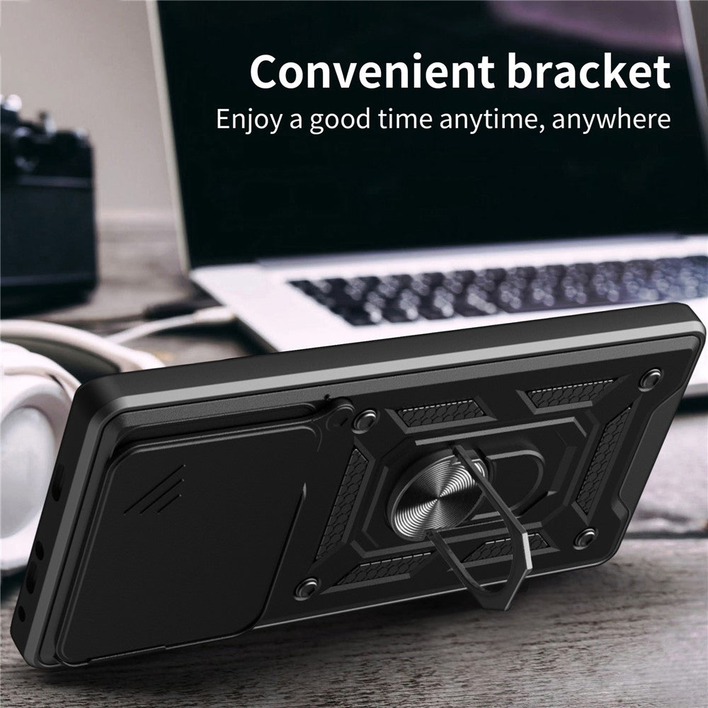 Case for Motorola Edge 70, Techsuit, CamShield, Black