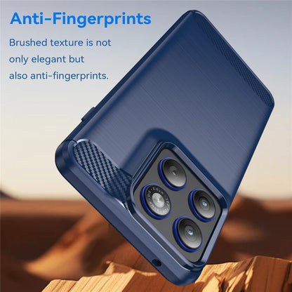 Pouzdro pro Motorola Edge 70, Techsuit, Carbon, Modrá