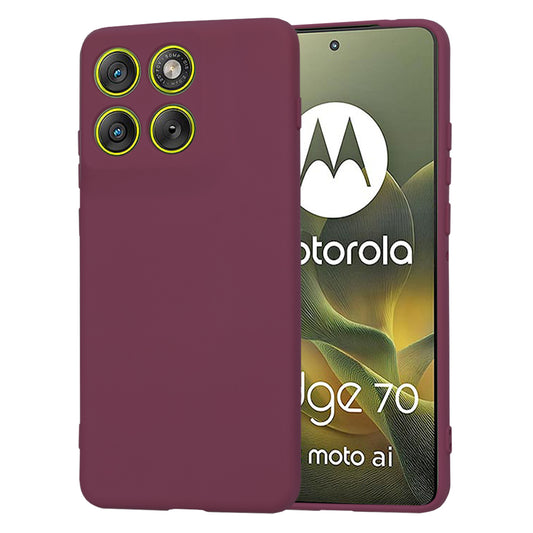 Pouzdro pro Motorola Edge 70, Techsuit, SoftFlex, Višňová