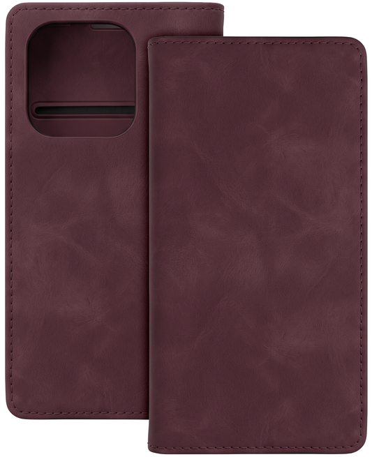Pouzdro pro Motorola Moto G34, OEM, Smart Suede, Tmavě červené