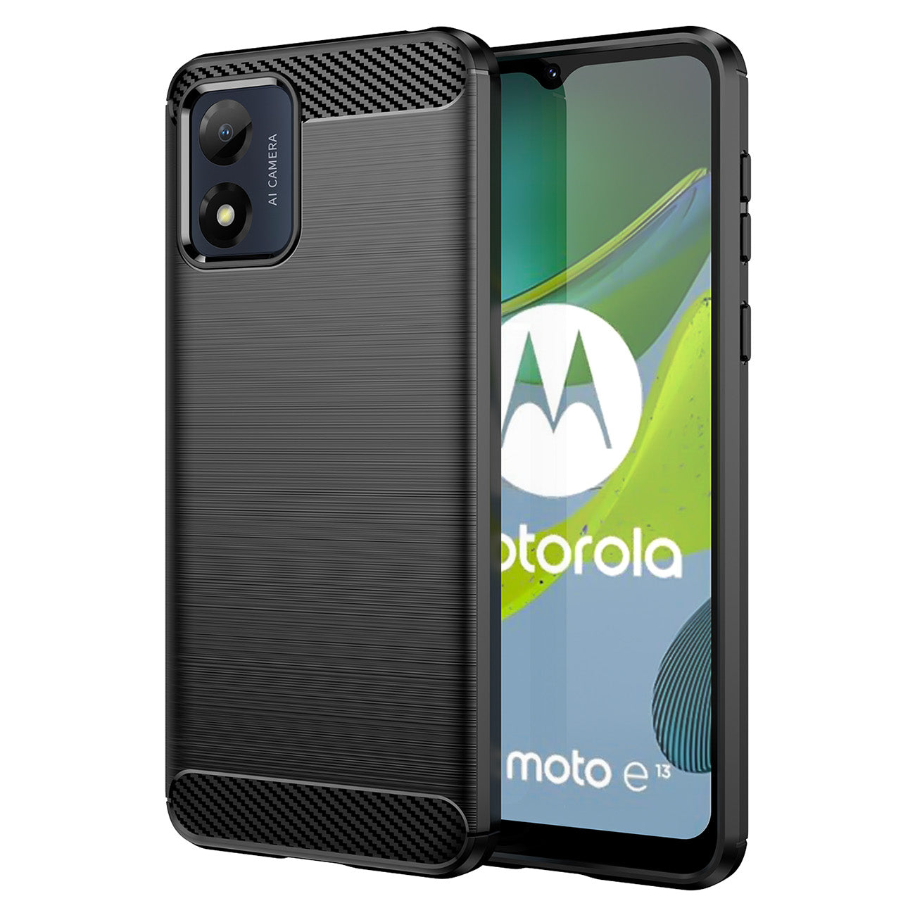 Pouzdro pro Motorola Moto E13, OEM, Carbon, Černé