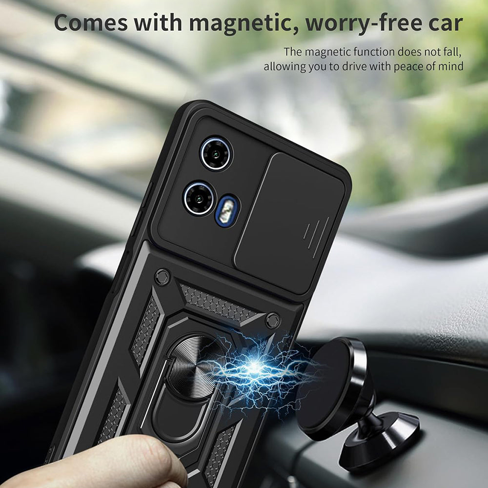 Pouzdro pro Motorola Moto G15 / G15 Power, Techsuit, CamShield, Černé