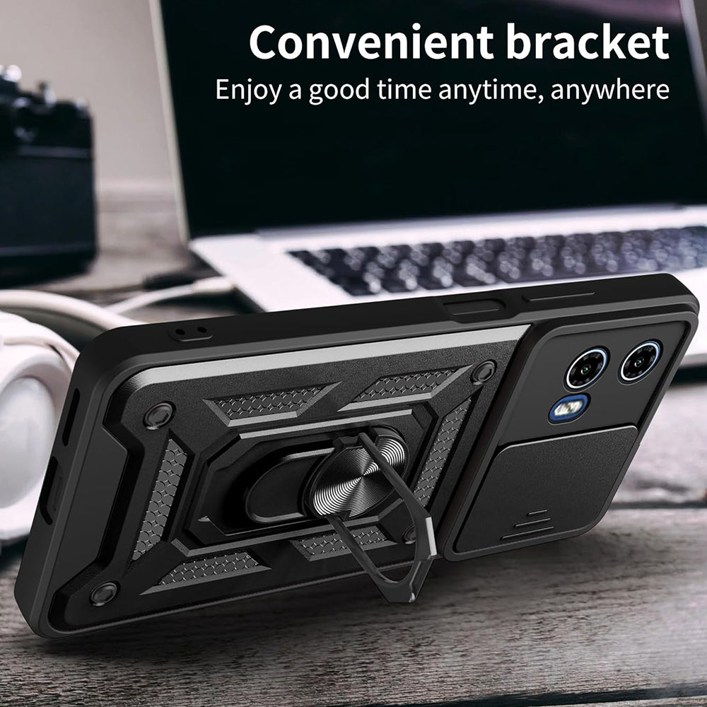 Pouzdro pro Motorola Moto G15 / G15 Power, Techsuit, CamShield, Černé