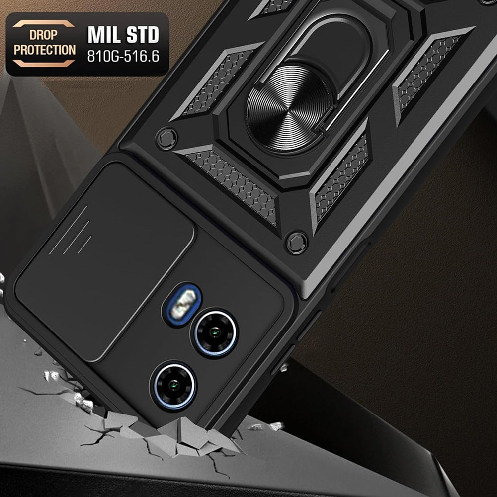 Pouzdro pro Motorola Moto G15 / G15 Power, Techsuit, CamShield, Černé