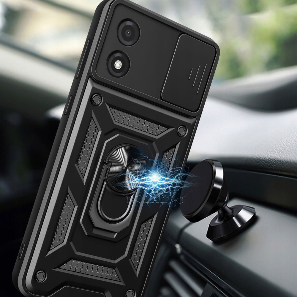 Pouzdro pro Motorola Moto E13, Techsuit, CamShield, Černá