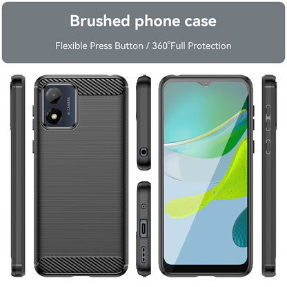 Pouzdro pro Motorola Moto E13, Techsuit, Carbon, Černé