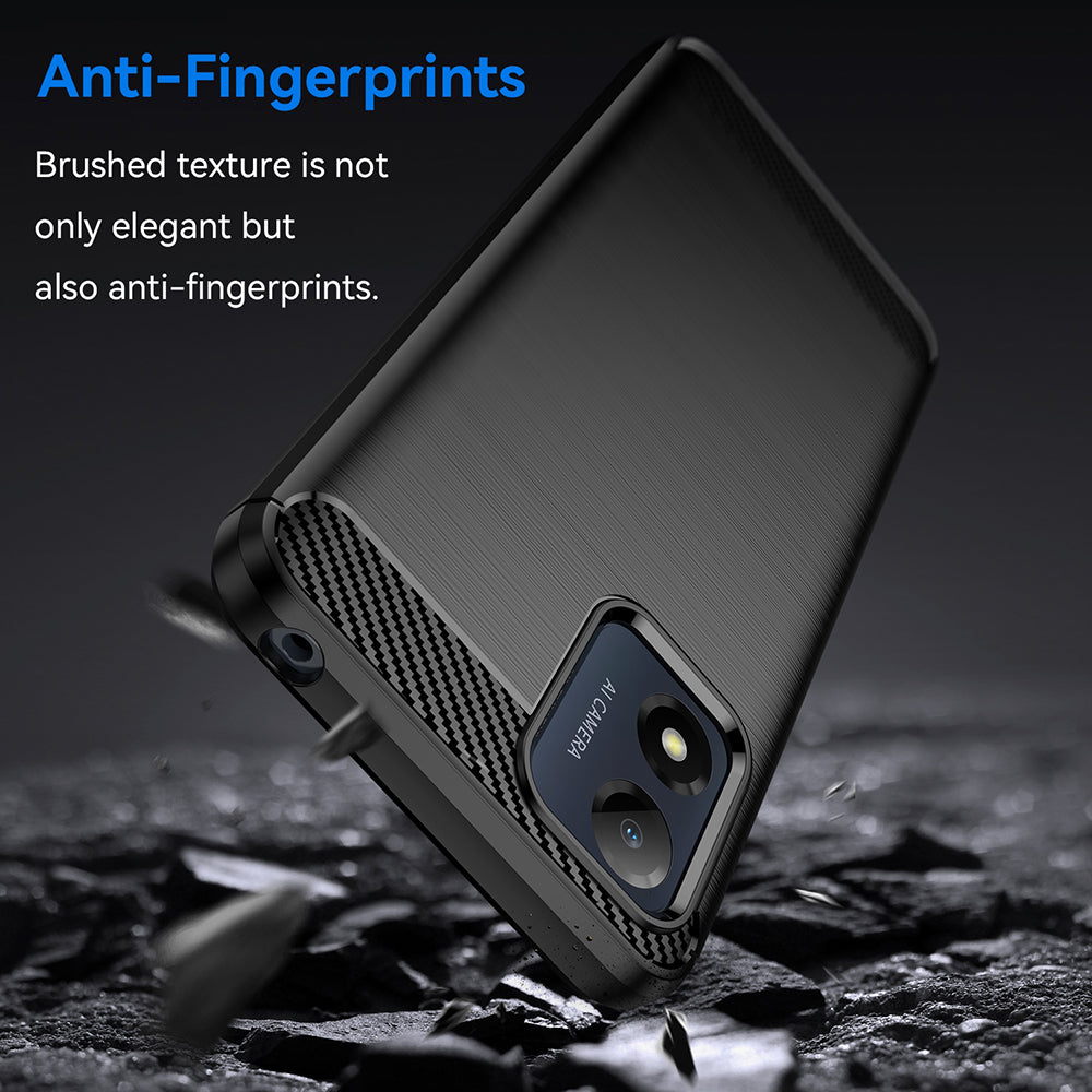 Pouzdro pro Motorola Moto E13, Techsuit, Carbon, Černé