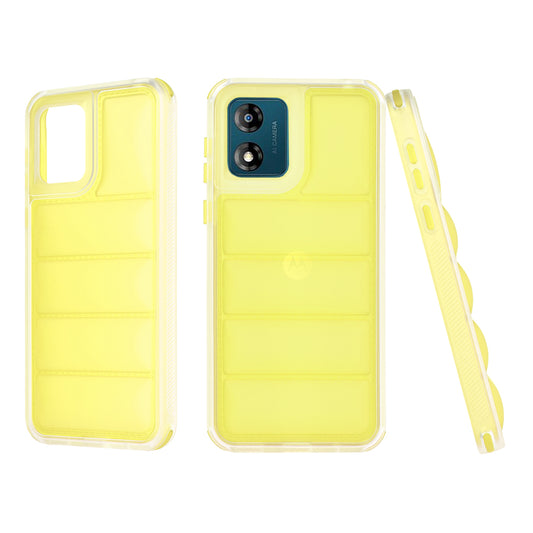 Pouzdro pro Motorola Moto E13, Techsuit, Wave Shield, Žluté
