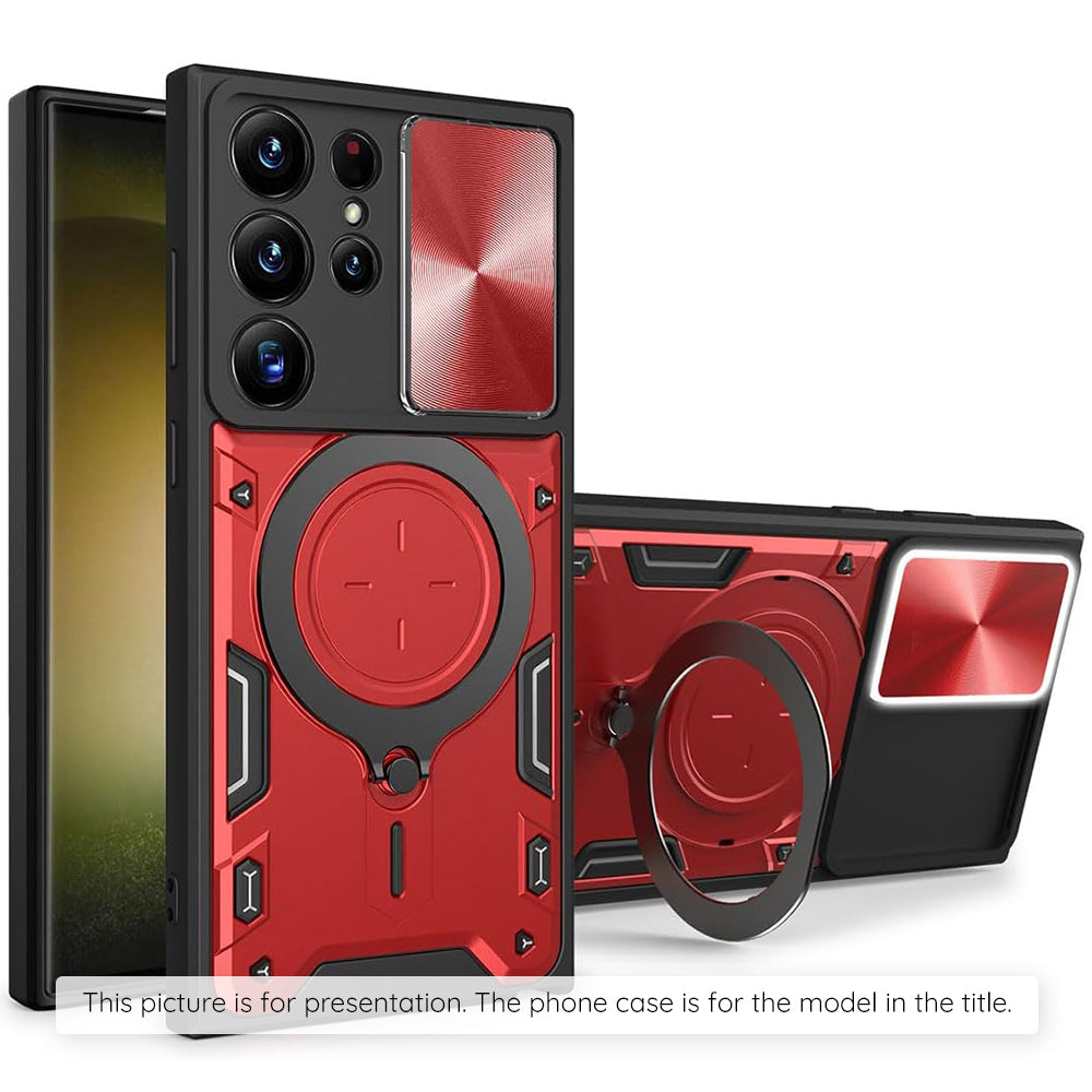 Pouzdro pro Motorola Moto E15 / G05, Techsuit, CamGuard Pro, červené