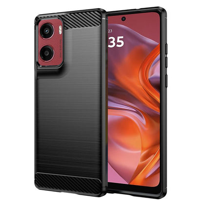 Pouzdro pro Motorola Moto E15 / G05, Techsuit, Carbon, Černá