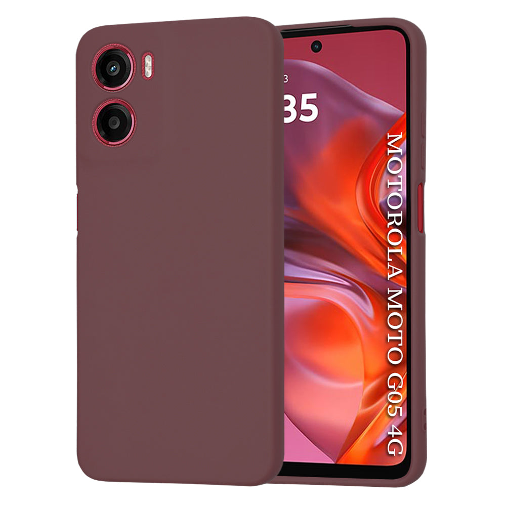 Pouzdro pro Motorola Moto E15 / G05, Techsuit, SoftFlex, vínové