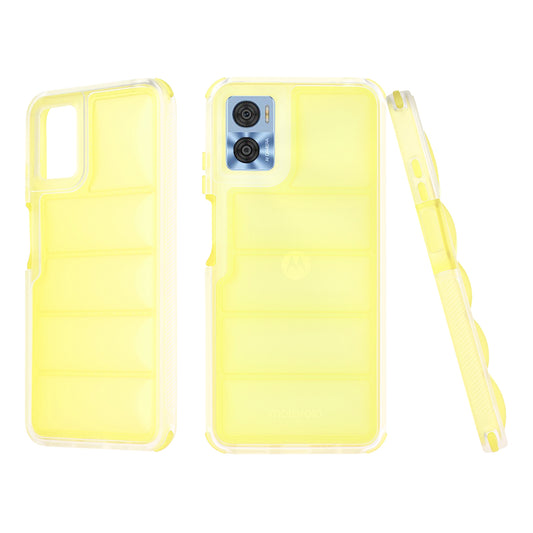 Pouzdro pro Motorola Moto E22i / E22, Techsuit, Wave Shield, Žlutá