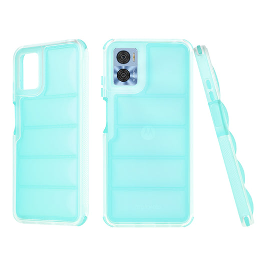 Pouzdro pro Motorola Moto E22i / E22, Techsuit, Wave Shield, Tyrkysové