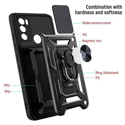 Pouzdro pro Motorola Moto E40 / E30 / E20, Techsuit, CamShield, Černé