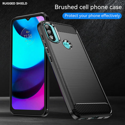 Pouzdro pro Motorola Moto E40 / E30 / E20, Techsuit, Carbon, Černé