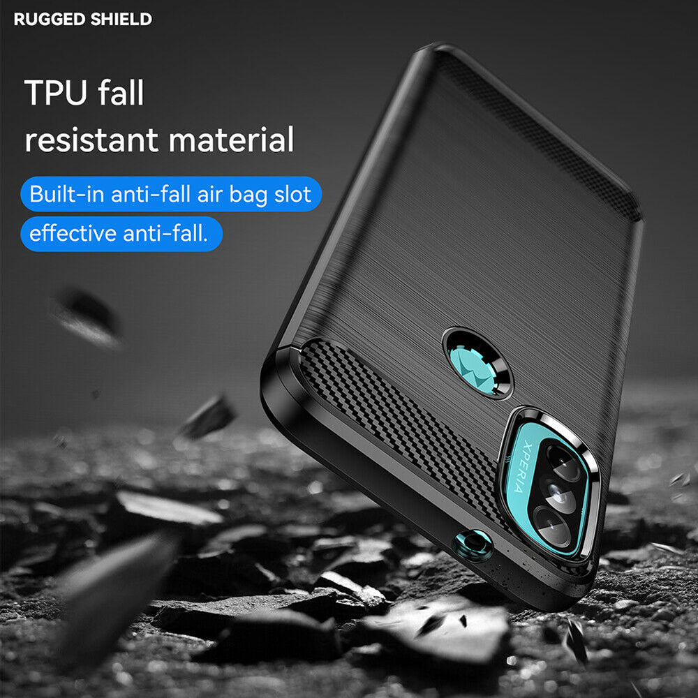 Pouzdro pro Motorola Moto E40 / E30 / E20, Techsuit, Carbon, Černé