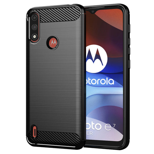 Pouzdro pro Motorola Moto E7i Power / E7 Power, Techsuit, Carbon, Černé