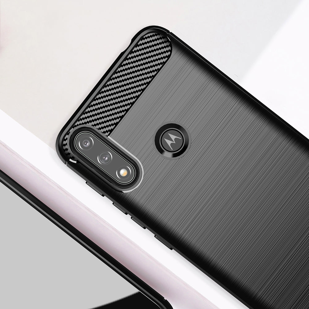 Pouzdro pro Motorola Moto E7i Power / E7 Power, Techsuit, Carbon, Černé