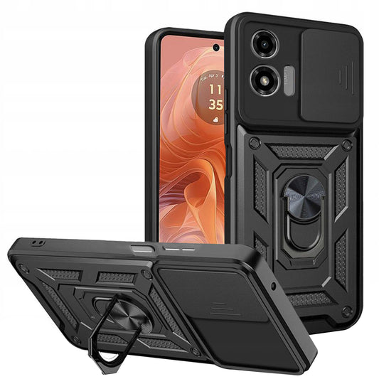 Case for Motorola Moto G04s / E14 / G04 / G24, Techsuit, CamShield, Black