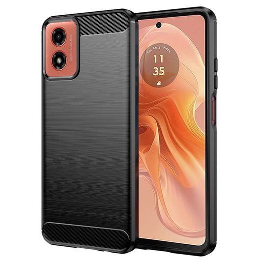Pouzdro pro Motorola Moto G04s / E14 / G24 Power / G04 / G24, Techsuit, Carbon, Černé