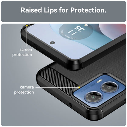Pouzdro pro Motorola Moto G04s / E14 / G24 Power / G04 / G24, Techsuit, Carbon, Černé