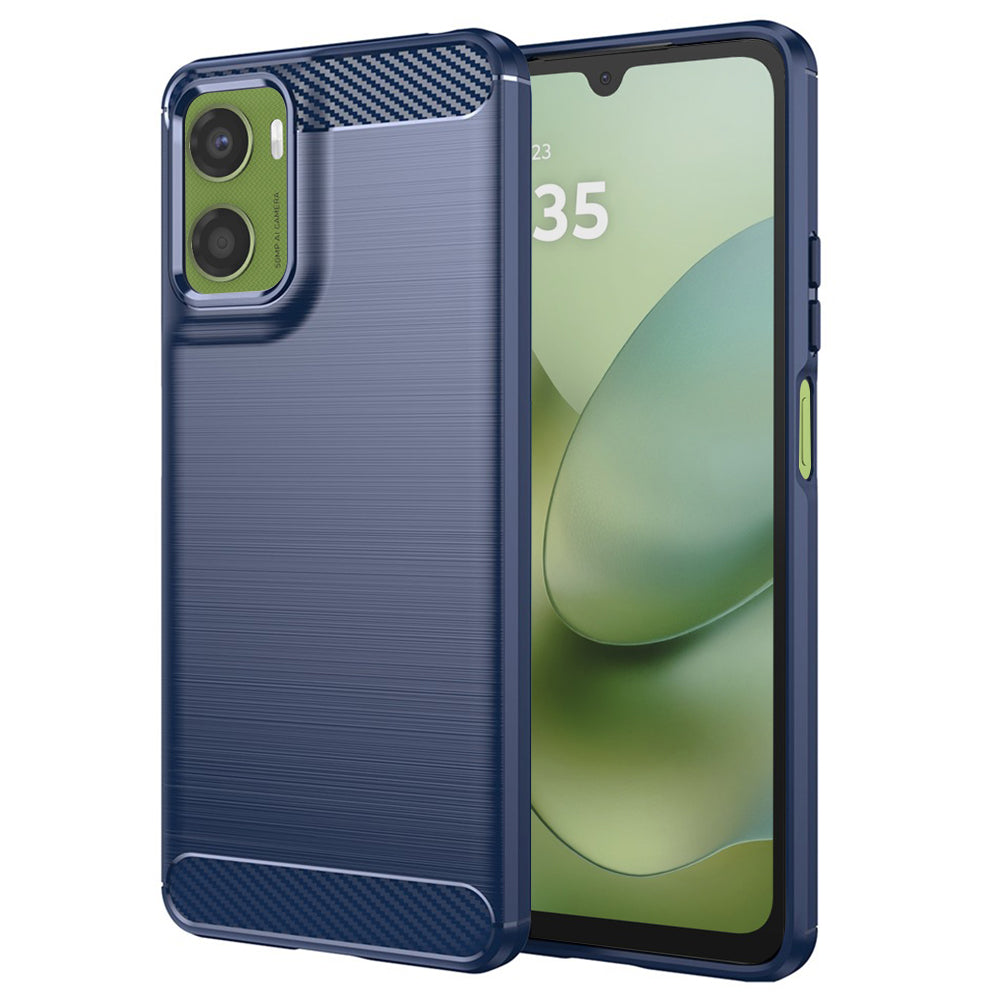 Pouzdro pro Motorola Moto G06 Power / G06, Techsuit, Carbon, Modrá