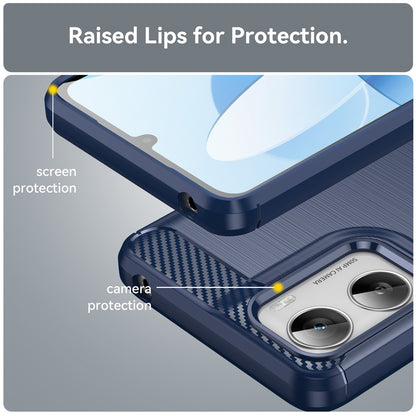 Pouzdro pro Motorola Moto G06 Power / G06, Techsuit, Carbon, Modrá