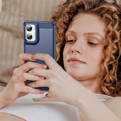 Pouzdro pro Motorola Moto G06 Power / G06, Techsuit, Carbon, Modrá