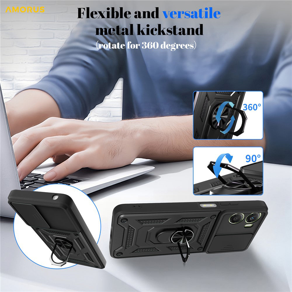 Pouzdro pro Motorola Moto G06, Techsuit, CamShield, Modrá