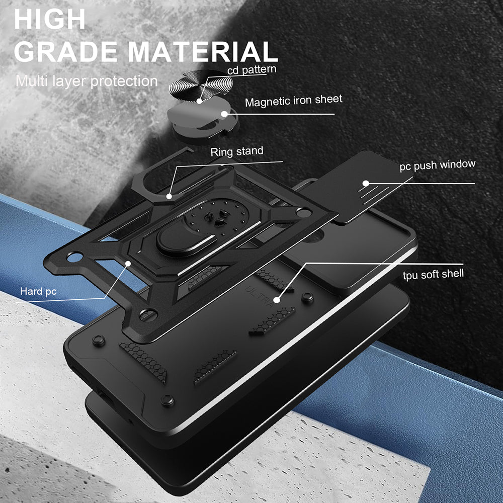 Pouzdro pro Motorola Moto G06, Techsuit, CamShield, Černá
