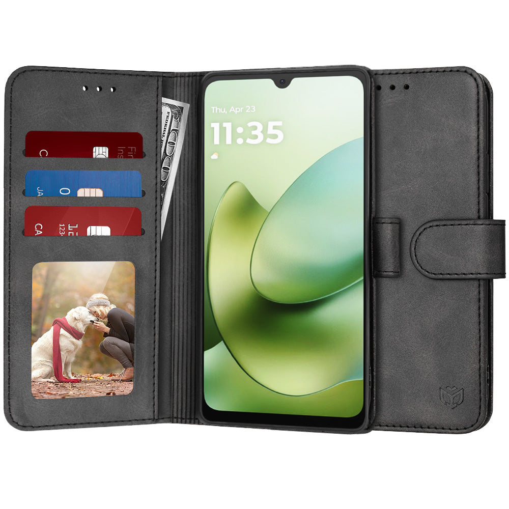 Pouzdro pro Motorola Moto G06, Techsuit, Diary Book, Černé