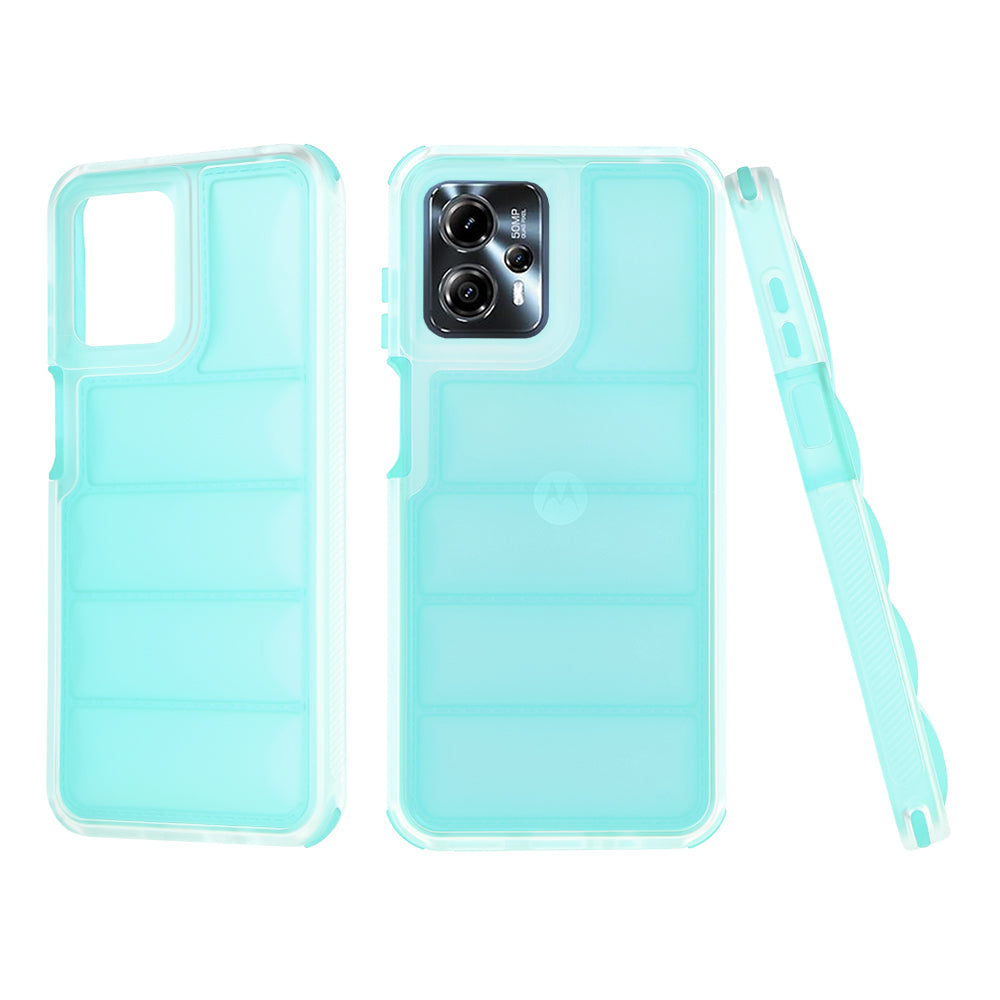 Pouzdro pro Motorola Moto G13 / G23 / G53, Techsuit, Wave Shield, Tyrkysové