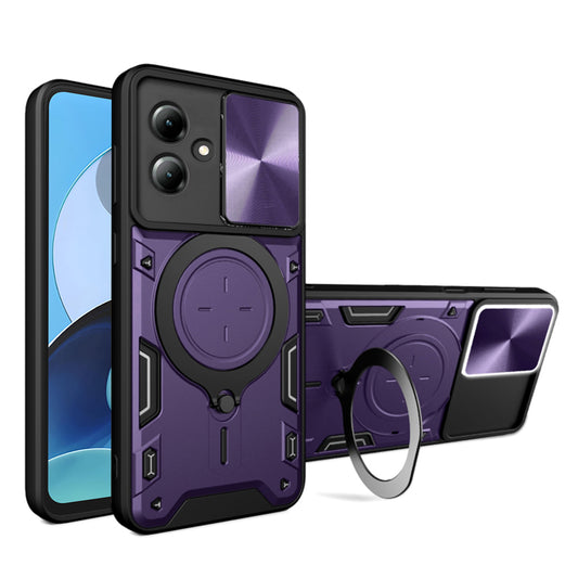 Pouzdro pro Motorola Moto G14, Techsuit, CamGuard Pro, fialové