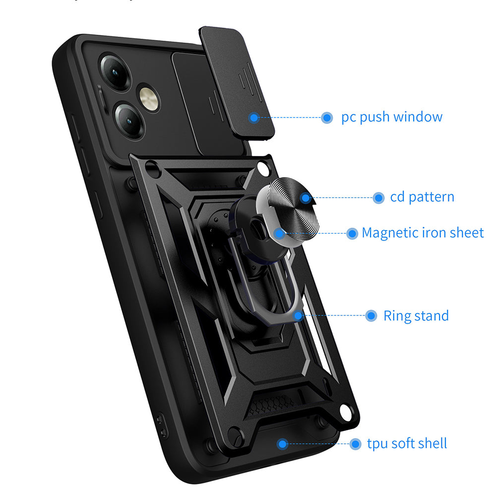 Pouzdro pro Motorola Moto G14, Techsuit, CamShield, Modré