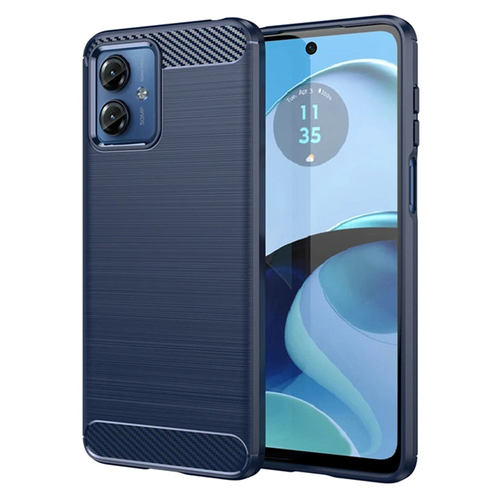 Pouzdro pro Motorola Moto G14, Techsuit, Carbon, Modrá