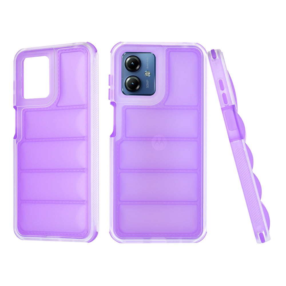 Pouzdro pro Motorola Moto G14, Techsuit, Wave Shield, Fialové