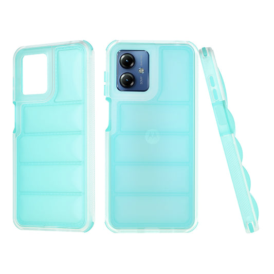 Pouzdro pro Motorola Moto G14, Techsuit, Wave Shield, Tyrkysové