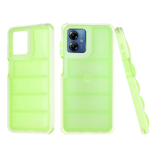Pouzdro pro Motorola Moto G14, Techsuit, Wave Shield, Zelené