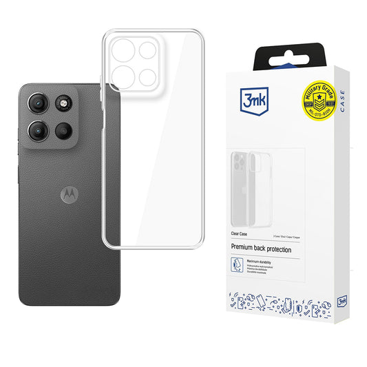 Pouzdro pro Motorola Moto G15 / G15 Power, 3MK, Clear, Průhledné