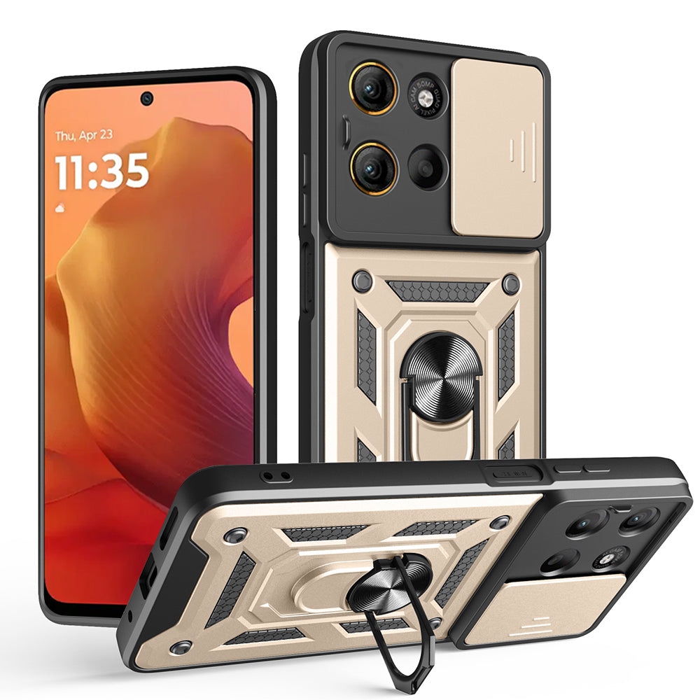Pouzdro pro Motorola Moto G15 / G15 Power, Techsuit, CamShield, Zlaté