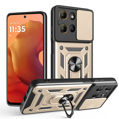 Pouzdro pro Motorola Moto G15 / G15 Power, Techsuit, CamShield, Zlaté