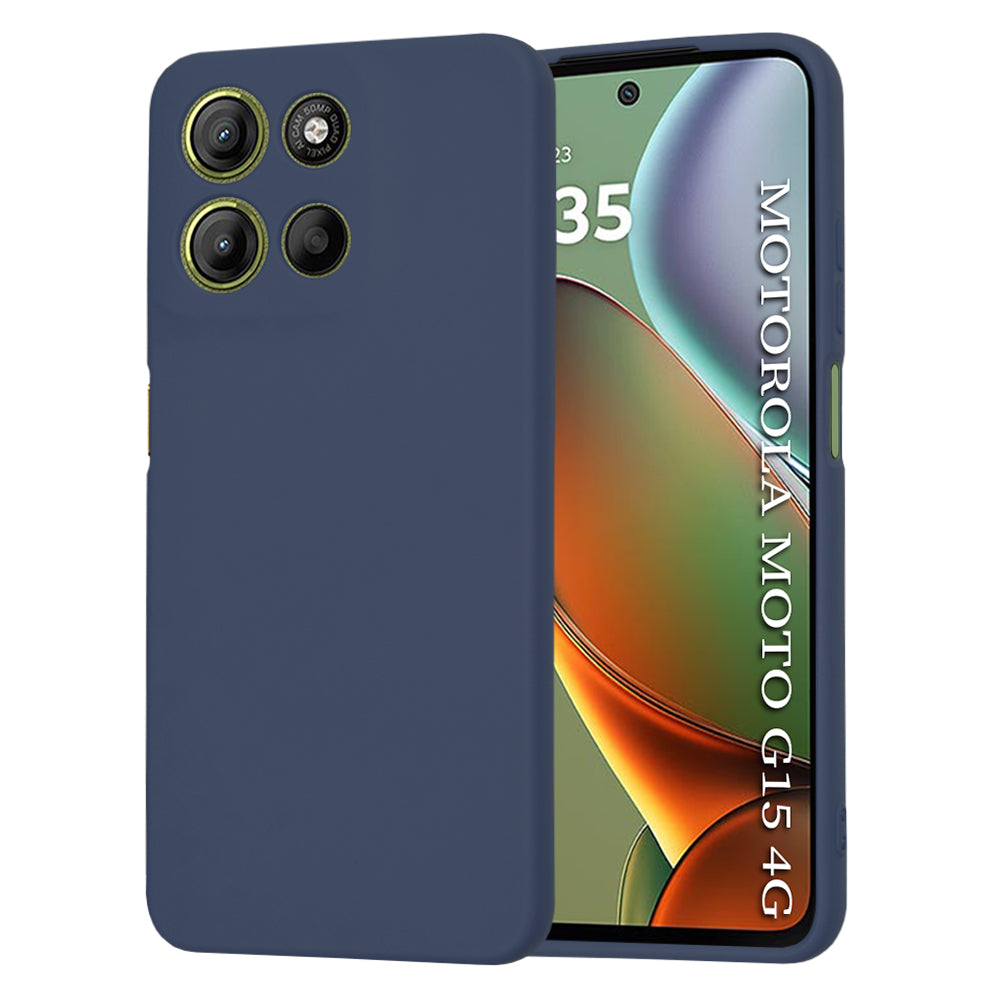 Pouzdro pro Motorola Moto G15 / G15 Power, Techsuit, SoftFlex, Tmavě modrá