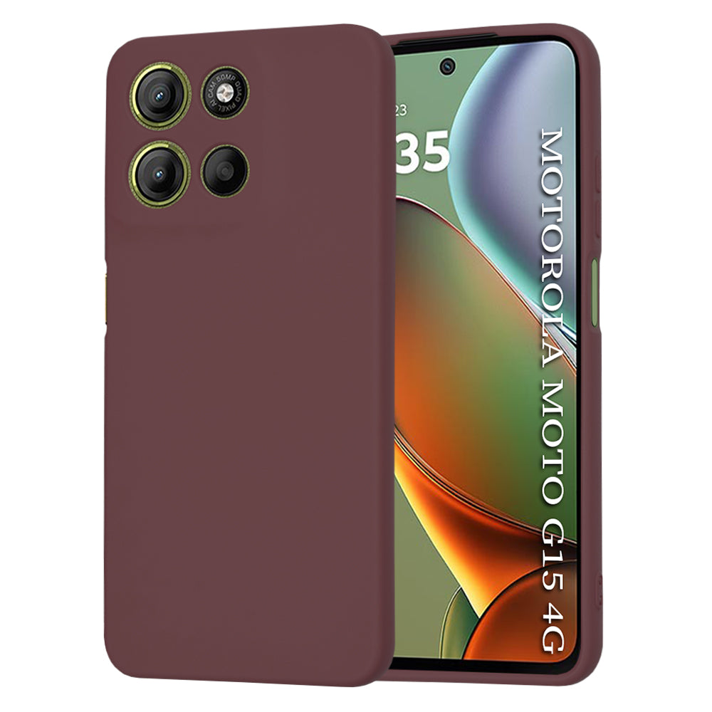 Pouzdro pro Motorola Moto G15 / G15 Power, Techsuit, SoftFlex, vínové
