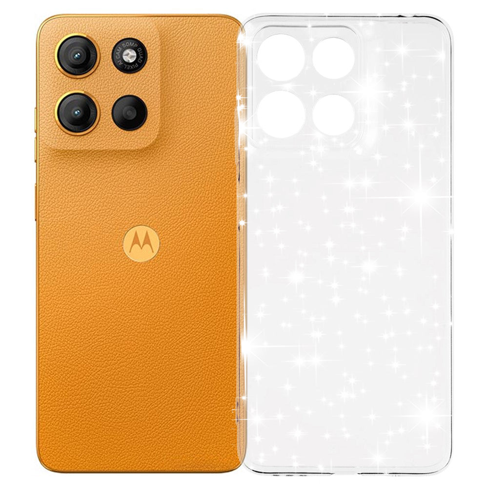 Case for Motorola Moto G15 / G15 Power, Techsuit, SparkleSkin, Transparent
