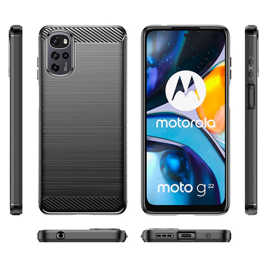 Pouzdro pro Motorola Moto G22, Techsuit, Carbon, Černé