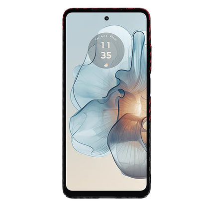 Pouzdro pro Motorola Moto G24 Power, Techsuit, Carbonite FiberShell, Černo-červené