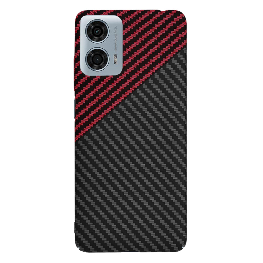Pouzdro pro Motorola Moto G24 Power, Techsuit, Carbonite FiberShell, Černo-červené