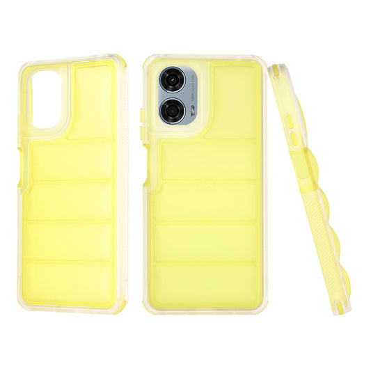 Pouzdro pro Motorola Moto G24 Power, Techsuit, Wave Shield, žluté